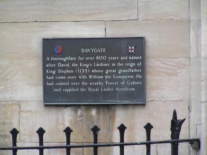 53Davygate Plaque in York